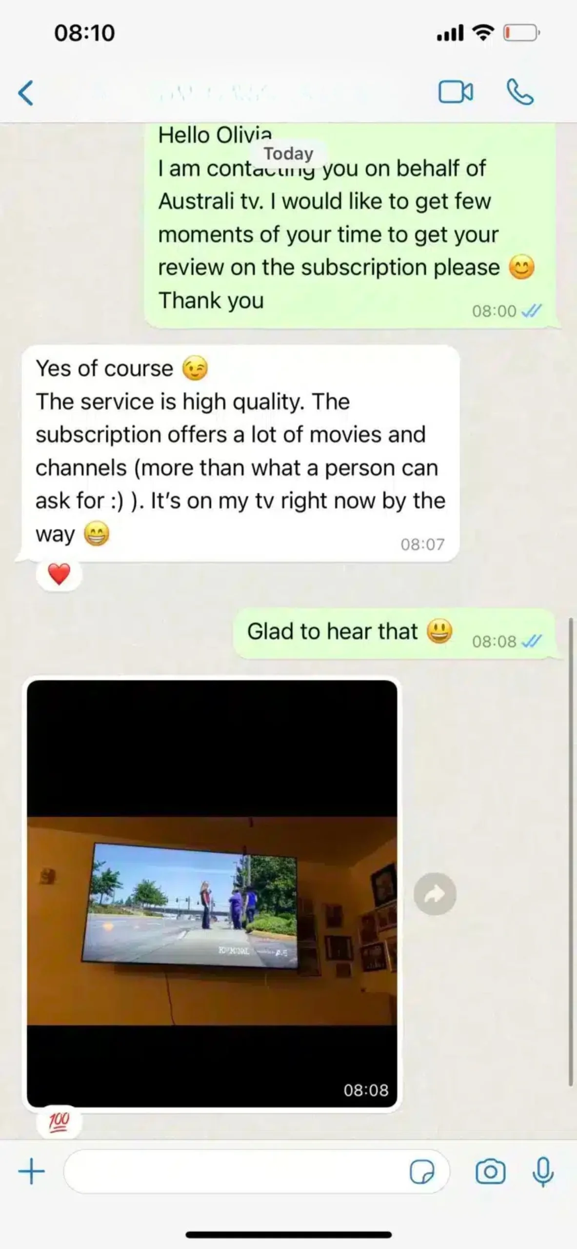 Customer WhatsApp Review 2